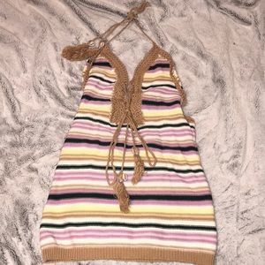 Brand NEW Fashion Nova mini cover up halter dress